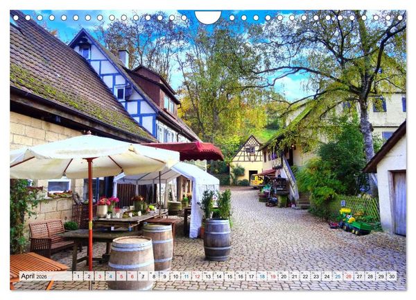 Produktbild: Rund um T&uuml;bingen und Sch&ouml;nbuch (Wandkalender 2026 DIN A4 quer), CALVENDO Monatskalender