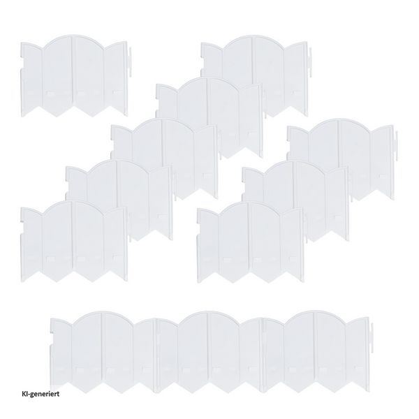 Produktbild: HTI-Living HTI-Living Beetumrandung Nessa Solar Cloud 12-teilig Wei&szlig;