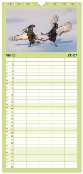 Produktbild: Familienplaner 2027 - Emotionale Momente: Wild und Jagd. mit 5 Spalten (Wandkalender, 21 x 45 cm) CALVENDO
