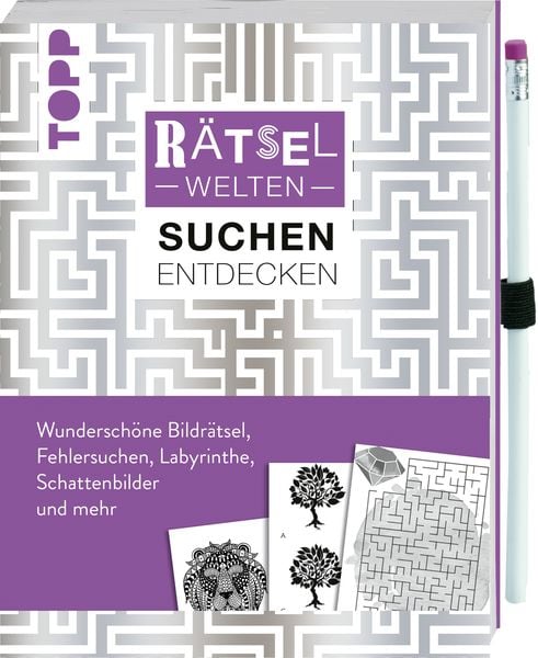 Produktbild: R&auml;tselwelten &ndash; R&auml;tseln, Suchen & Entdecken: Wundersch&ouml;ne Bildr&auml;tsel, Fehlersuchen, Labyrinthe, Schattenbilder und mehr