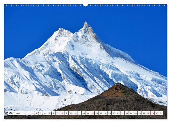 Produktbild: NEPAL, die Umrundung des Manaslu (Wandkalender 2026 DIN A2 quer), CALVENDO Monatskalender