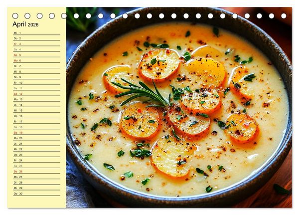 Produktbild: Herzhafte Kartoffeln. Leckeres aus der Super-Knolle (Tischkalender 2026 DIN A5 quer), CALVENDO Monatskalender