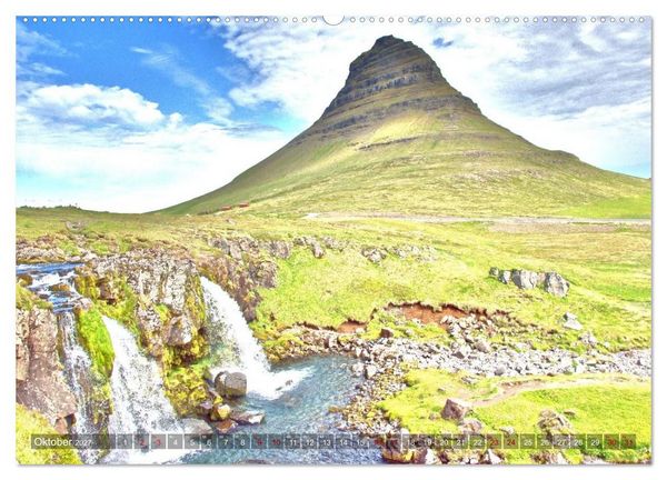 Produktbild: Island - Landschaften, Natur und Licht (Wandkalender 2027 DIN A2 quer), CALVENDO Monatskalender