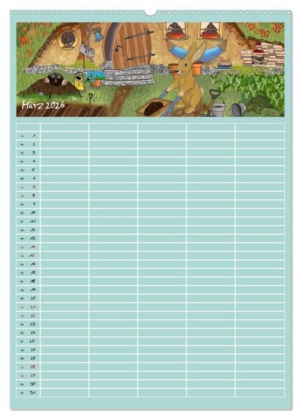 Produktbild: Mats Maus und seine Freunde (Wandkalender 2026 DIN A2 hoch), CALVENDO Monatskalender