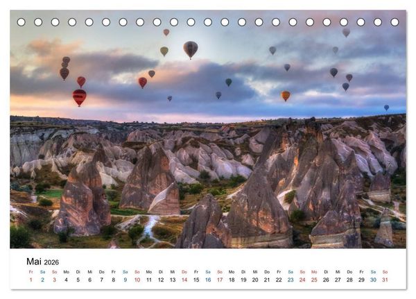 Produktbild: Kappadokien - Das M&auml;rchenland der T&uuml;rkei (Tischkalender 2026 DIN A5 quer), CALVENDO Monatskalender