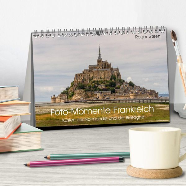 Produktbild: K&uuml;sten der Normandie und der Bretagne (Tischkalender 2026 DIN A5 quer), CALVENDO Monatskalender