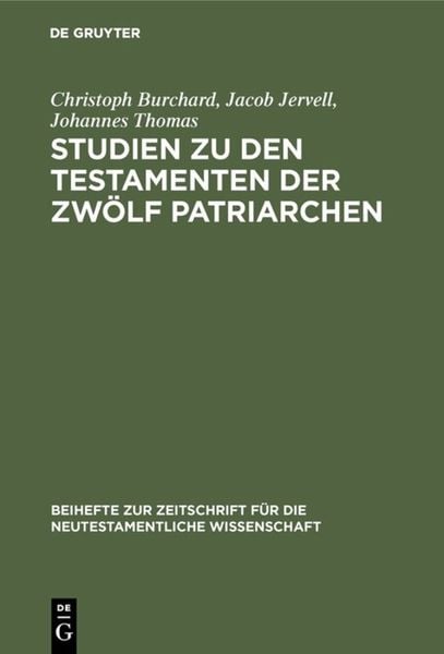 Produktbild: Studien zu den Testamenten der Zw&ouml;lf Patriarchen