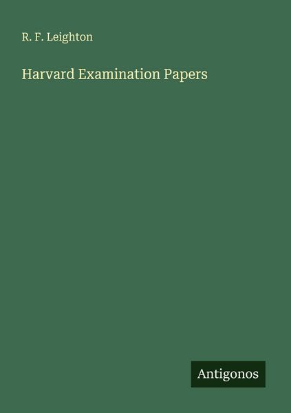 Produktbild: Harvard Examination Papers