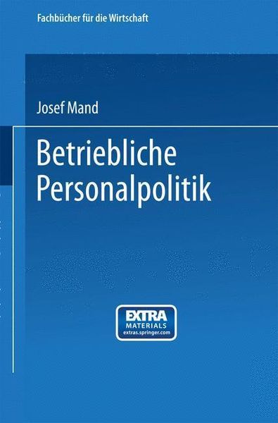 Produktbild: Betriebliche Personalpolitik