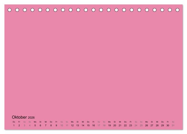 Produktbild: DIY Bastel-Kalender -Warme Pastell Farben- Zum Selbstgestalten (Tischkalender 2026 DIN A5 quer), CALVENDO Monatskalender