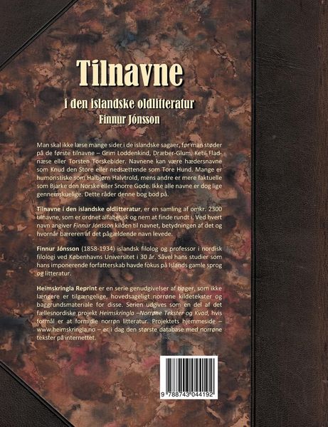 Produktbild: Tilnavne i den islandske oldlitteratur