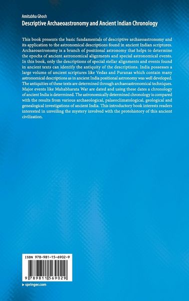 Produktbild: Descriptive Archaeoastronomy and Ancient Indian Chronology
