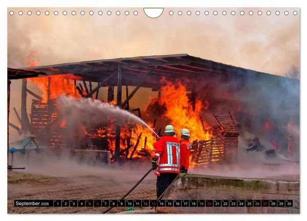 Produktbild: Feuerwehr - Leben mit der Gefahr (Wandkalender 2026 DIN A4 quer), CALVENDO Monatskalender