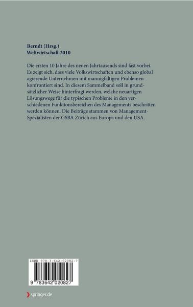 Produktbild: Weltwirtschaft 2010