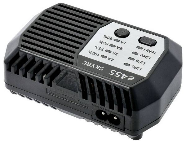 Produktbild: SKYRC e455 AC Modellbau-Ladeger&auml;t 4A LiIon, LiPo, NiMH