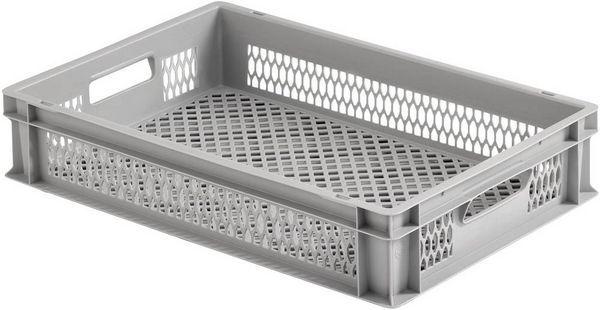 Produktbild: Alutec 75050 Kunststoffbox vergittert (B x H x T) 600 x 120 x 400mm Grau 1St.