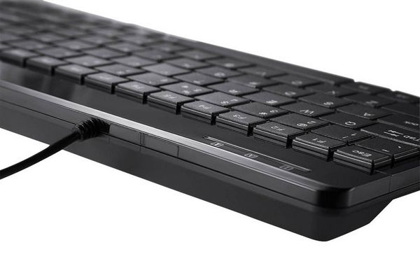 Produktbild: Perixx PERIBOARD-409DEU USB Tastatur Deutsch, QWERTZ Schwarz
