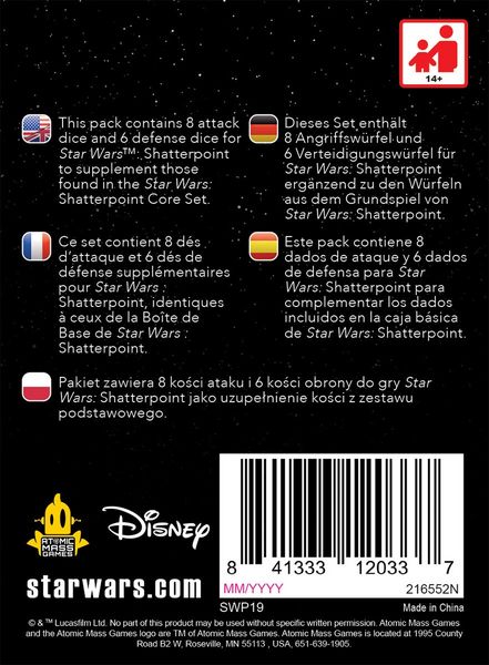 Produktbild: Star Wars: Shatterpoint - Dice Pack