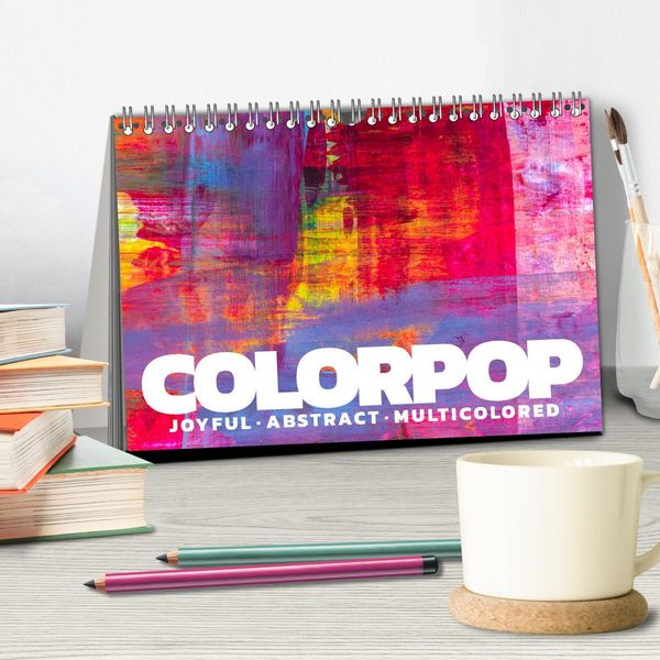 Produktbild: Colorpop - Joyful, abstract. multicolored (Tischkalender 2026 DIN A5 quer), CALVENDO Monatskalender