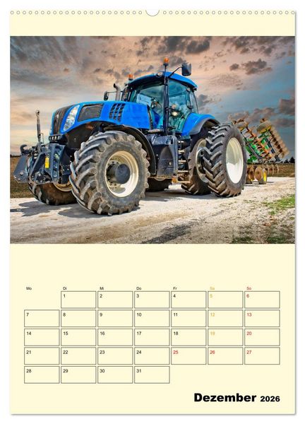 Produktbild: Traktor Giganten (Wandkalender 2026 DIN A2 hoch), CALVENDO Monatskalender
