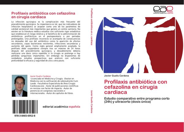Produktbild: Profilaxis antibi&oacute;tica con cefazolina en cirug&iacute;a cardiaca