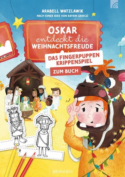 Brunnen Fingerpuppen-Krippenspiel - Oskar entdeckt die Weihnachtsfreude