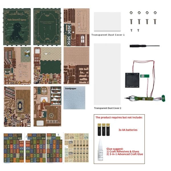 Produktbild: Book Nook DIY B&uuml;cherecke Violin Detective Agency