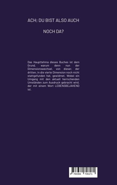 Produktbild: Ach; Du Bist Also Auch noch Da? (softcover)