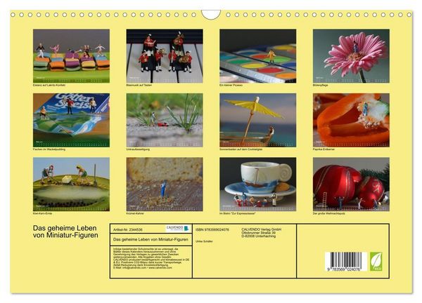 Produktbild: Das geheime Leben von Miniatur-Figuren (Wandkalender 2027 DIN A3 quer), CALVENDO Monatskalender