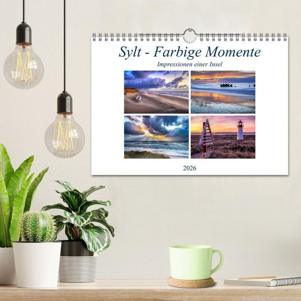 Produktbild: Sylt - Farbige Momente (Wandkalender 2026 DIN A4 quer), CALVENDO Monatskalender