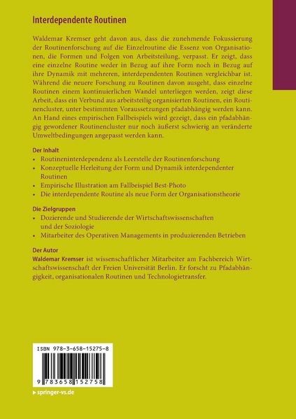 Produktbild: Interdependente Routinen