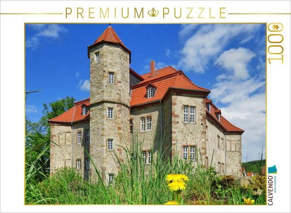 CALVENDO Puzzle Wasserschloss Netra | 1000 Teile Lege-Größe 64x48cm Foto-Puzzle für glückliche Stunden