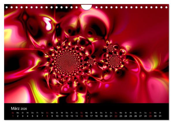 Produktbild: Fraktale Welten 2 (Wandkalender 2026 DIN A4 quer), CALVENDO Monatskalender