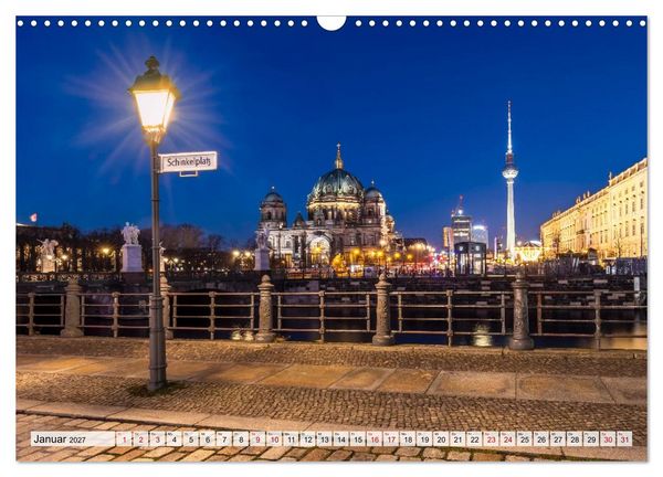 Produktbild: Berlin - Faszination bei Tag und Nacht (Wandkalender 2027 DIN A3 quer), CALVENDO Monatskalender
