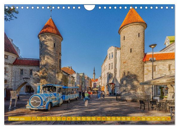 Produktbild: T&uuml;ren-Tore-Tallinn, Stadt mit m&auml;rchenhafter Atmosph&auml;re und Charme (Wandkalender 2026 DIN A4 quer), CALVENDO Monatskalender