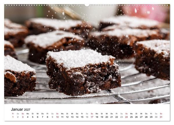Produktbild: Kuchen, Kekse und Geb&auml;ck - s&uuml;&szlig; und lecker durch das Jahr (Wandkalender 2027 DIN A2 quer), CALVENDO Monatskalender