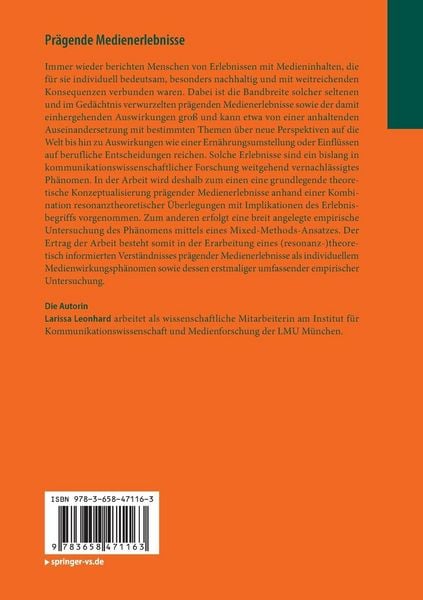 Produktbild: Pr&auml;gende Medienerlebnisse