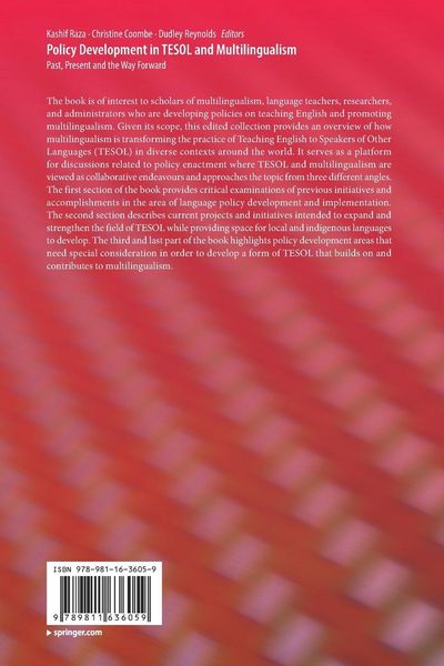 Produktbild: Policy Development in TESOL and Multilingualism