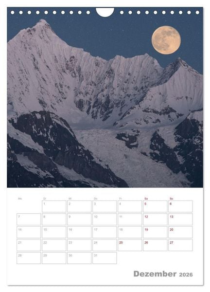 Produktbild: VOLLMOND-Planer - Im Licht der Nacht (Wandkalender 2026 DIN A4 hoch), CALVENDO Monatskalender