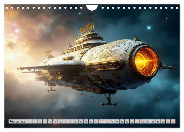 Produktbild: Kosmische Extravaganz (Wandkalender 2026 DIN A4 quer), CALVENDO Monatskalender
