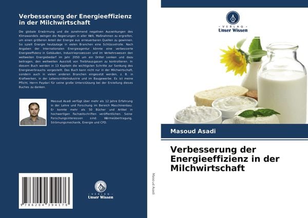 Verbesserung der Energieeffizienz in der Milchwirtschaft, Taschenbuch von Masoud Asadi, Verlag Unser Wissen, 9786204394176