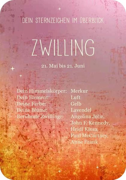 Produktbild: Achtsamkeit f&uuml;r die Zwillinge