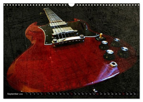 Produktbild: GUITARS Vintage Style (Wall Calendar 2026 DIN A3 landscape), CALVENDO 12 Month Wall Calendar