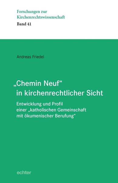 Produktbild: "Chemin Neuf" in kirchenrechtlicher Sicht