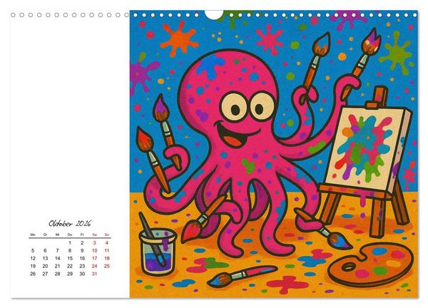 Produktbild: Pfoten, Pelz & Power-Jobs (Wandkalender 2026 DIN A3 quer), CALVENDO Monatskalender