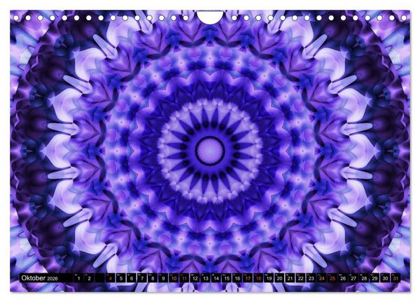Produktbild: Energie - Mandalas, Spiritualit&auml;t durch die Farbe Lila (Wandkalender 2026 DIN A4 quer), CALVENDO Monatskalender