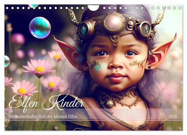 Produktbild: Elfen Kinder - Die zauberhafte Welt der kleinen Elfen (Wandkalender 2026 DIN A4 quer), CALVENDO Monatskalender