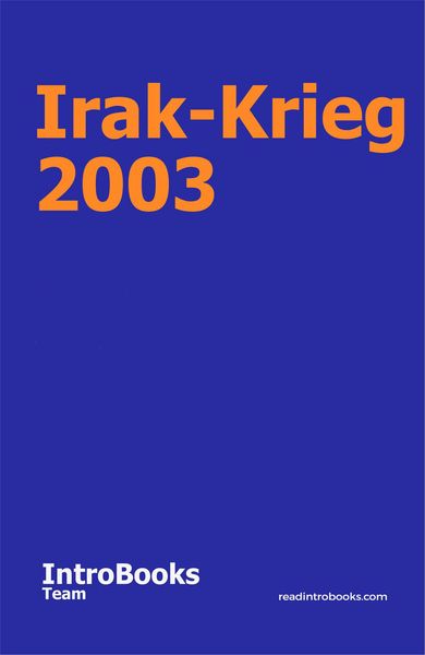 Produktbild: Irak-Krieg 2003