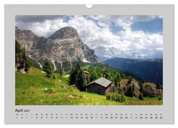 Produktbild: Idyllische H&uuml;tten und Hochalmen (Wandkalender 2027 DIN A3 quer), CALVENDO Monatskalender
