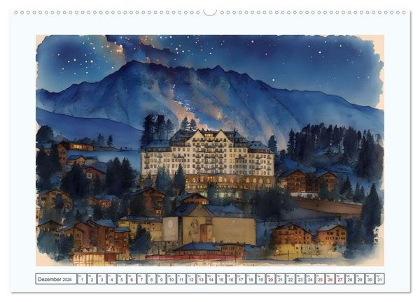 Produktbild: Traumreise durch die Schweiz (hochwertiger Premium Wandkalender 2026 DIN A2 quer), Kunstdruck in Hochglanz
